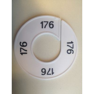 Klika -  Maatring 9cm wit/zwart 176