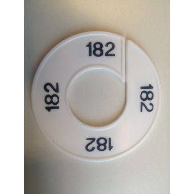 Klika - Misura anello bianco/nero 182