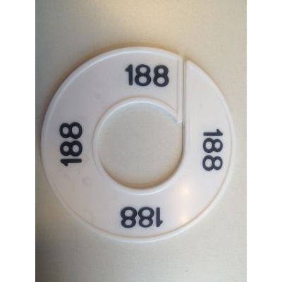 Klika - Misura anello bianco/nero 188