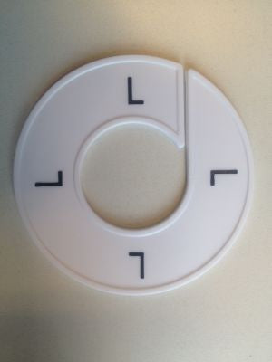 Klika - Misura anello bianco/nero L