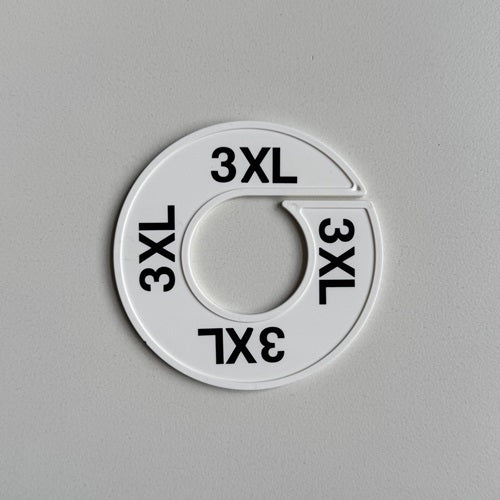 Klika - Misura anello bianco/nero 3XL