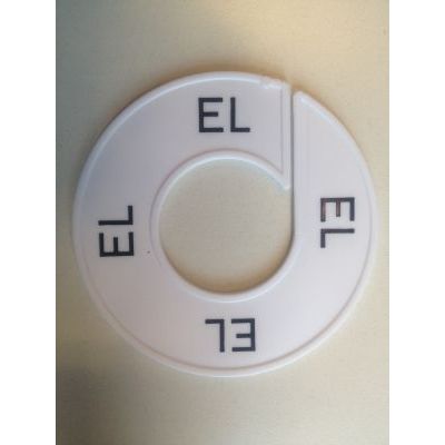 Klika - Anello graduato bianco/nero EL