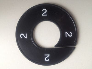Klika -  Maatring 9cm zwart/wit 2