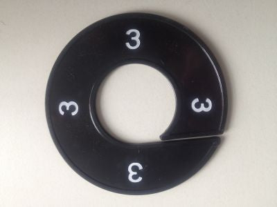 Klika - Size ring black/white 3