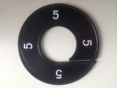 Klika -  Maatring 9cm zwart/wit 5