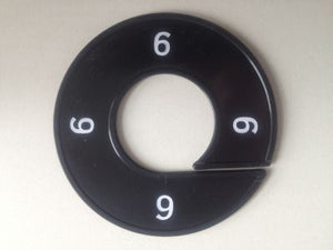 Klika -  Maatring 9cm zwart/wit 6