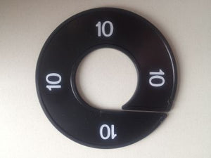 Klika -  Maatring 9cm zwart/wit 10