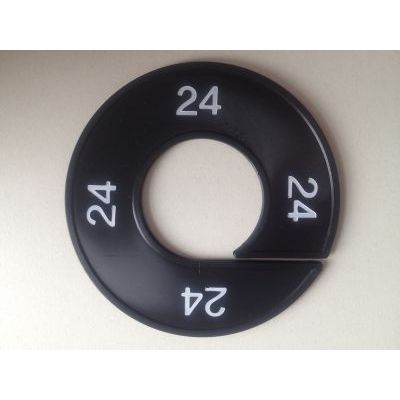 Klika -  Maatring 9cm zwart/wit 24