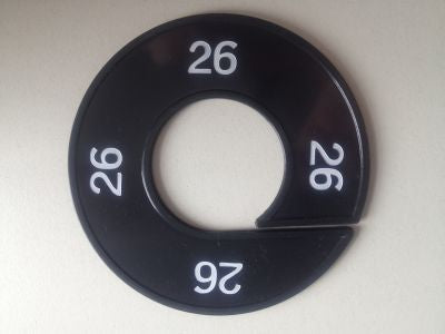 Klika - Talla anillo negro/blanco 26