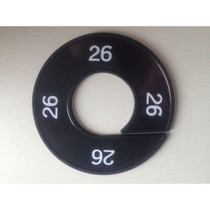 Klika -  Maatring 9cm zwart/wit 26
