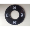 Klika -  Maatring 9cm zwart/wit 26