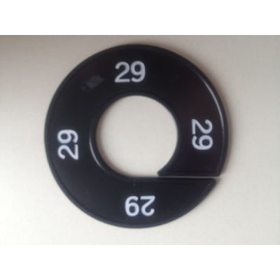 Klika - Taille bague noir/blanc 29