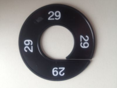 Klika - Misura anello nero/bianco 29