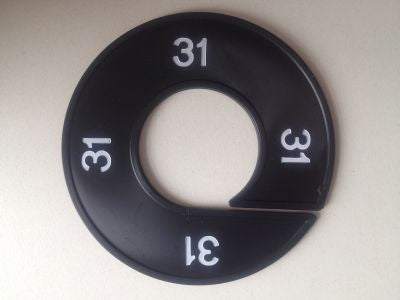 Klika - Misura anello nero/bianco 31