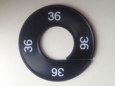 Klika - Taille bague noir/blanc 36