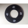Klika -  Maatring 9cm zwart/wit 41