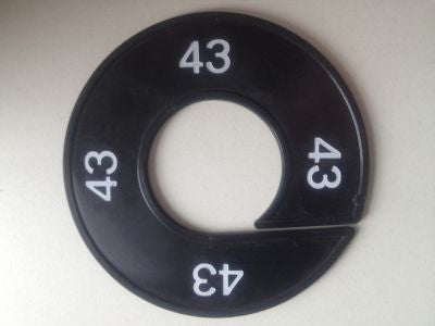 Klika - Misura anello nero/bianco 43