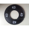 Klika -  Maatring 9cm zwart/wit 43