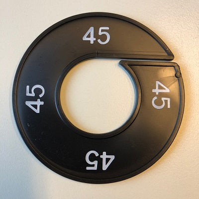 Klika - Taille bague noir/blanc 45