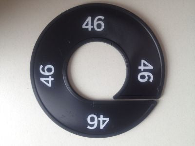 Klika - Misura anello nero/bianco 46