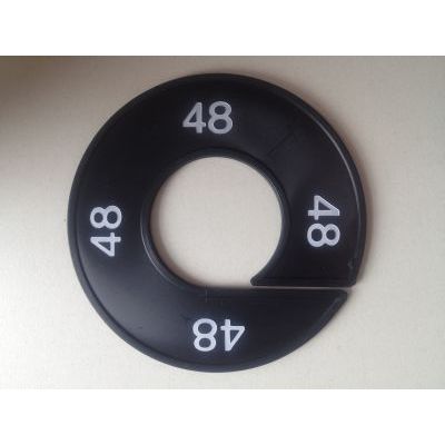 Klika - Size ring black/white 48