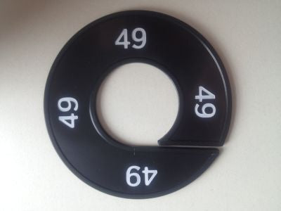 Klika - Misura anello nero/bianco 49