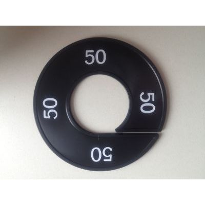 Klika -  Maatring 9cm zwart/wit 50