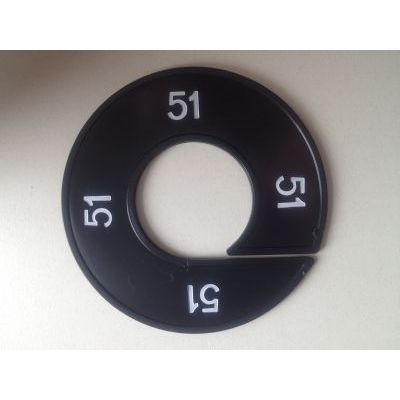 Klika -  Maatring 9cm zwart/wit 51
