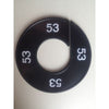Klika -  Maatring 9cm zwart/wit 53