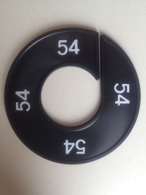 Klika -  Maatring 9cm zwart/wit 54