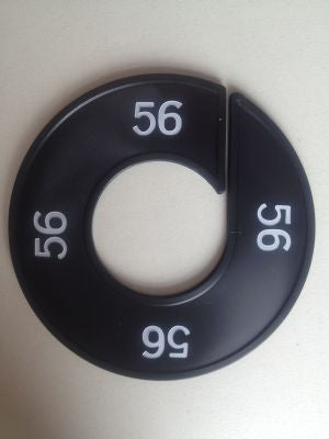 Klika - Talla anillo negro/blanco 56