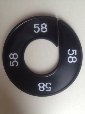 Klika - Misura anello nero/bianco 58