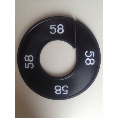 Klika -  Maatring 9cm zwart/wit 58