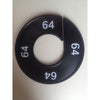 Klika -  Maatring 9cm zwart/wit 64