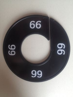 Klika - Misura anello nero/bianco 66