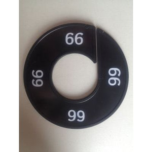 Klika -  Maatring 9cm zwart/wit 66