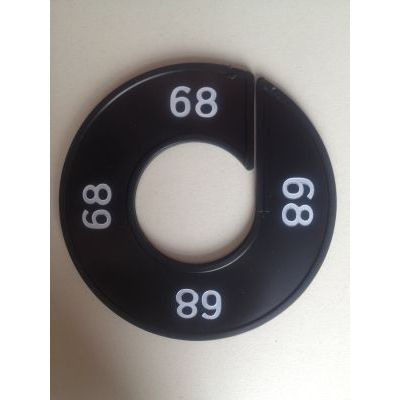 Klika -  Maatring 9cm zwart/wit 68