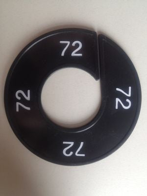 Klika - Talla anillo negro/blanco 72