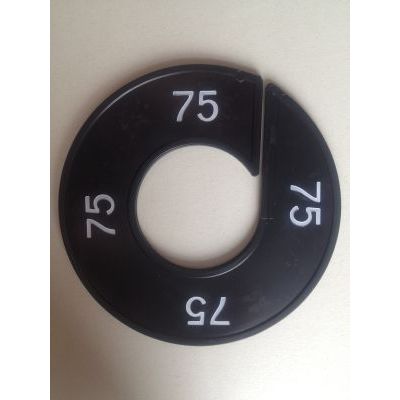 Klika - Size ring black/white 75