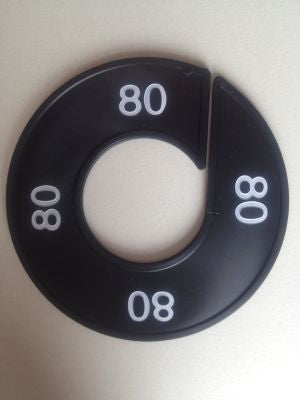 Klika - Talla anillo negro/blanco 80