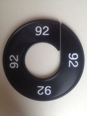 Klika - Talla anillo negro/blanco 92