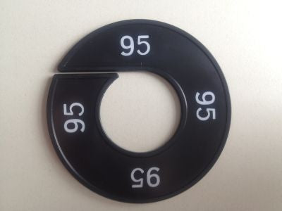 Klika - Talla anillo negro/blanco 95