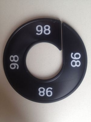 Klika - Talla anillo negro/blanco 98