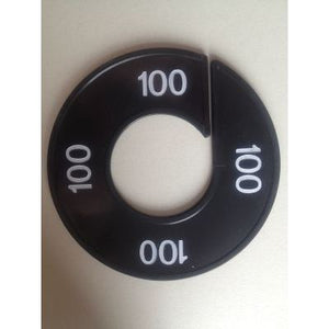 Klika -  Maatring 9cm zwart/wit 100