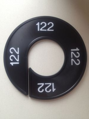 Klika -  Maatring 9cm zwart/wit 122