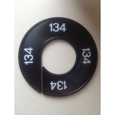 Klika -  Maatring 9cm zwart/wit 134