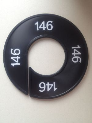 Klika -  Maatring 9cm zwart/wit 146