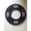 Klika -  Maatring 9cm zwart/wit 150