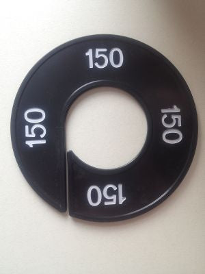 Klika -  Maatring 9cm zwart/wit 150