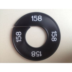 Klika -  Maatring 9cm zwart/wit 158